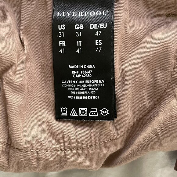 828 Kingston Modern Straight Colored Denim Size 31x32 Brown - Picture 5 of 6